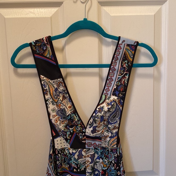 NWT Nordstrom Topshop Boho Patchwork Halter Dress - Picture 4 of 7